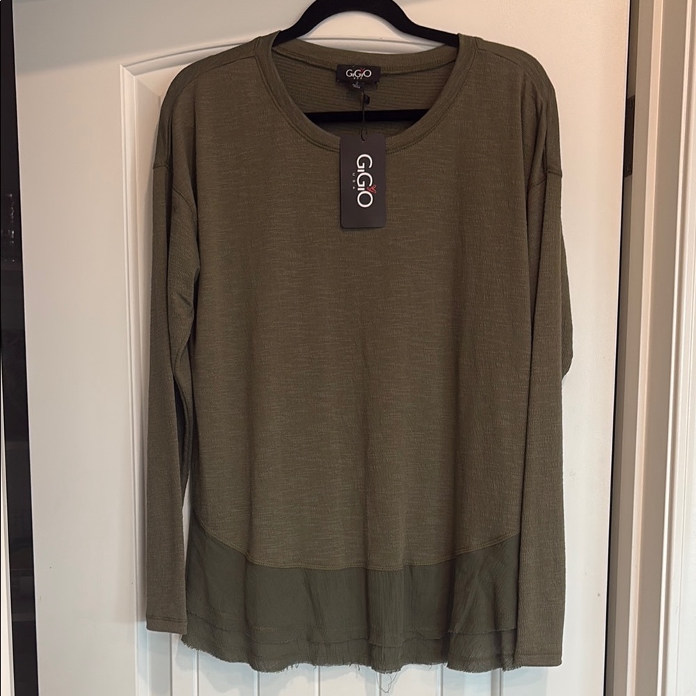 GiGiO Olive Green Women's Top